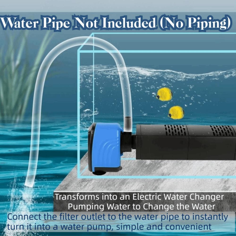 Silent Operation Aquarium Filter Pump Energy Efficient Water Filter Pump  for Home Fish Tank