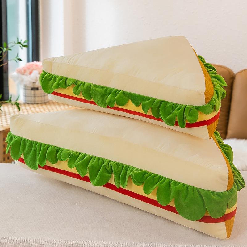 

Cute creative sandwich throw pillow toast bread doll sofa bedside pillow large rag doll pillow toy 65cm 0.7kg