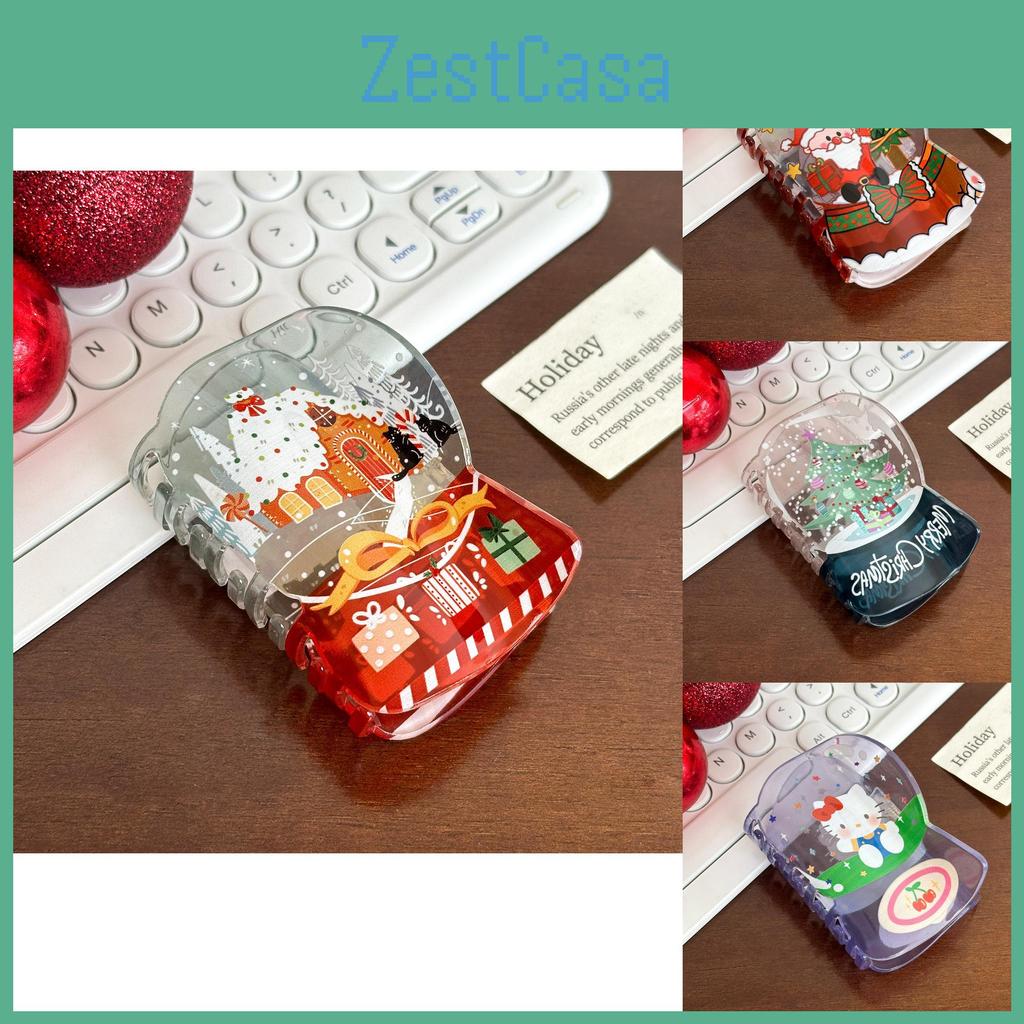 And Colorful Cute Acrylic Hair Claw Clips With Christmas Characters For Seasonal Fashion