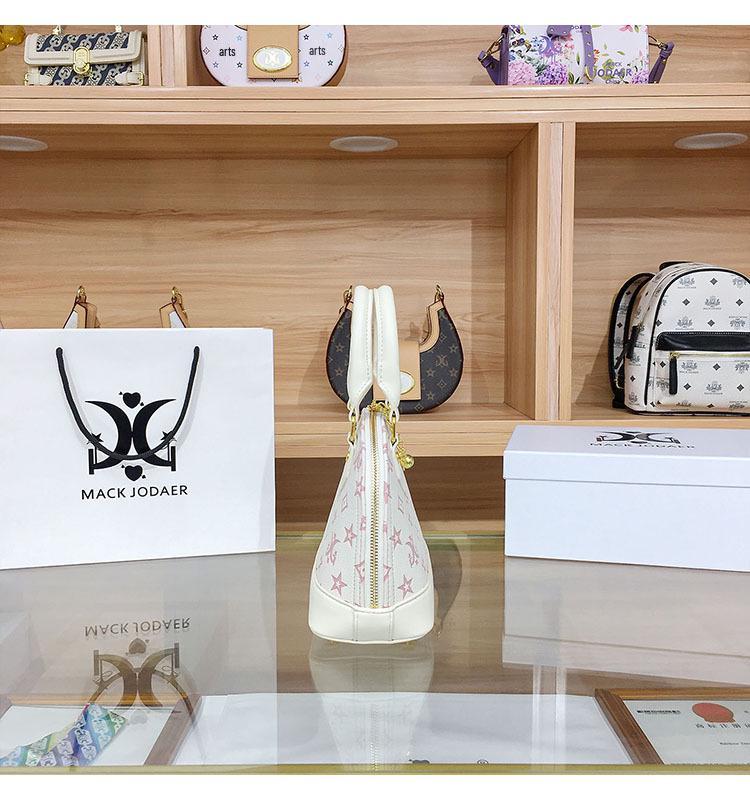 Crossbody Shell Monogram Vintage High-End: Geantă de mână chic colorblock pentru influenceri 2025