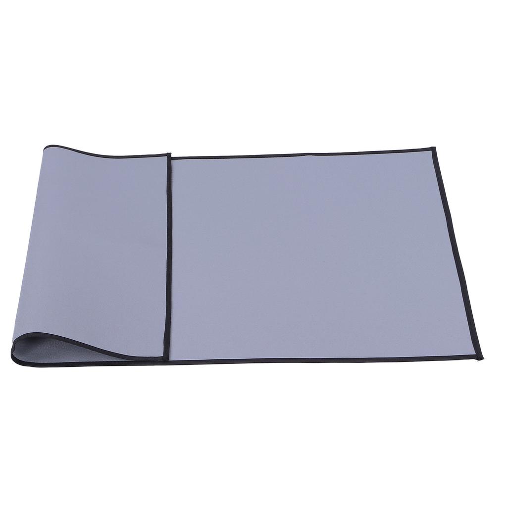 Outdoor Camping Barbecue Grillunterlagen Silikon Feuerfest Flammenhemmend Schutzmatte Grau