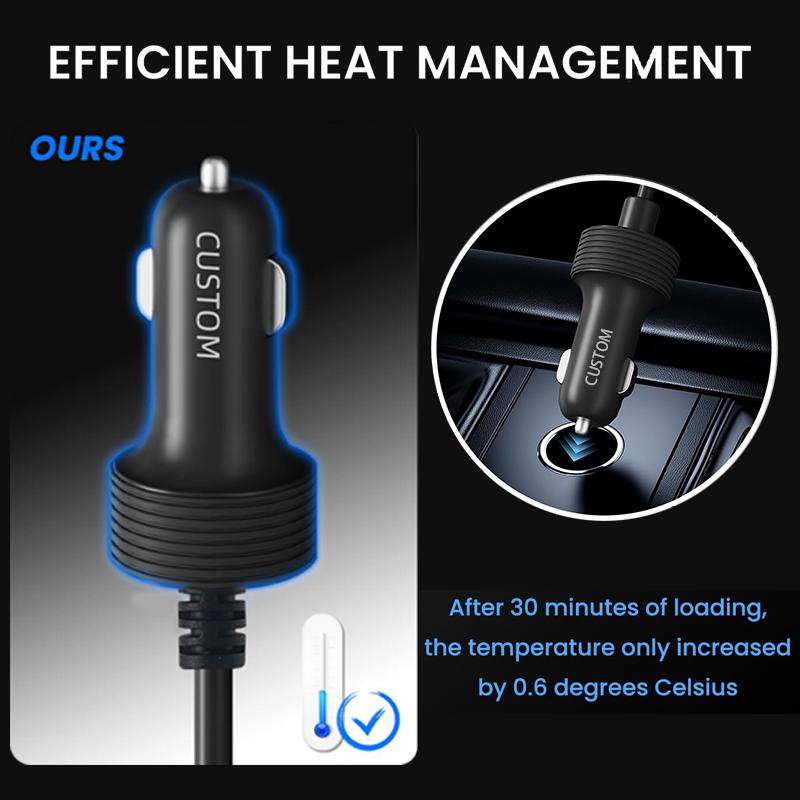 3M/10FT Starlink Mini Car Data 16AWG Cable 12V-24V Cigarette Lighter Charger Carcharger Starlink Mini DC Power Cable