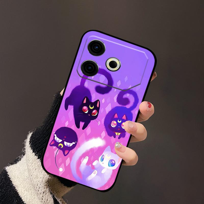 For Tecno Pova 6 Neo Case TPU Luxury Black Silicone Soft Phone Cases for Tecno Pova 6 Neo Portector Soft Cover Pova6 Neo Capa