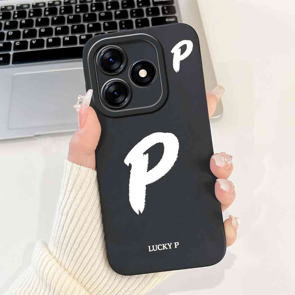 For Realme Note 50 Case RMX3834 Cute A-Z Letters Cover Soft Silicone Casing For Realme Note 50 Note50 Fundas Capa