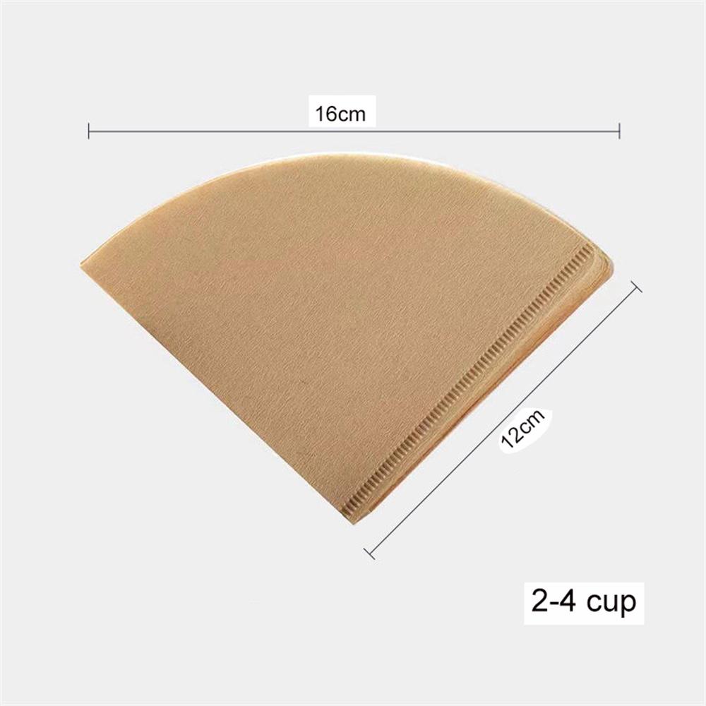 100 Stück Kaffeefilterpapier V-förmig Holzschliff Tropfpapier Kegel Kaffeefilterbeutel Espresso Tee-Aufguss Zubehör