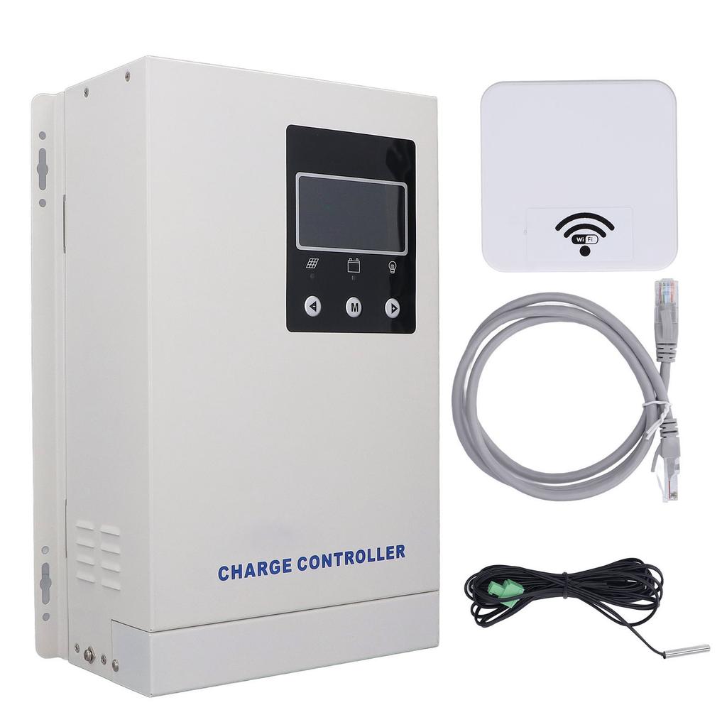 MPPT Solar Charge Controller WiFi Panel Regulator Automatic Identification 12 24 36 48V 80A