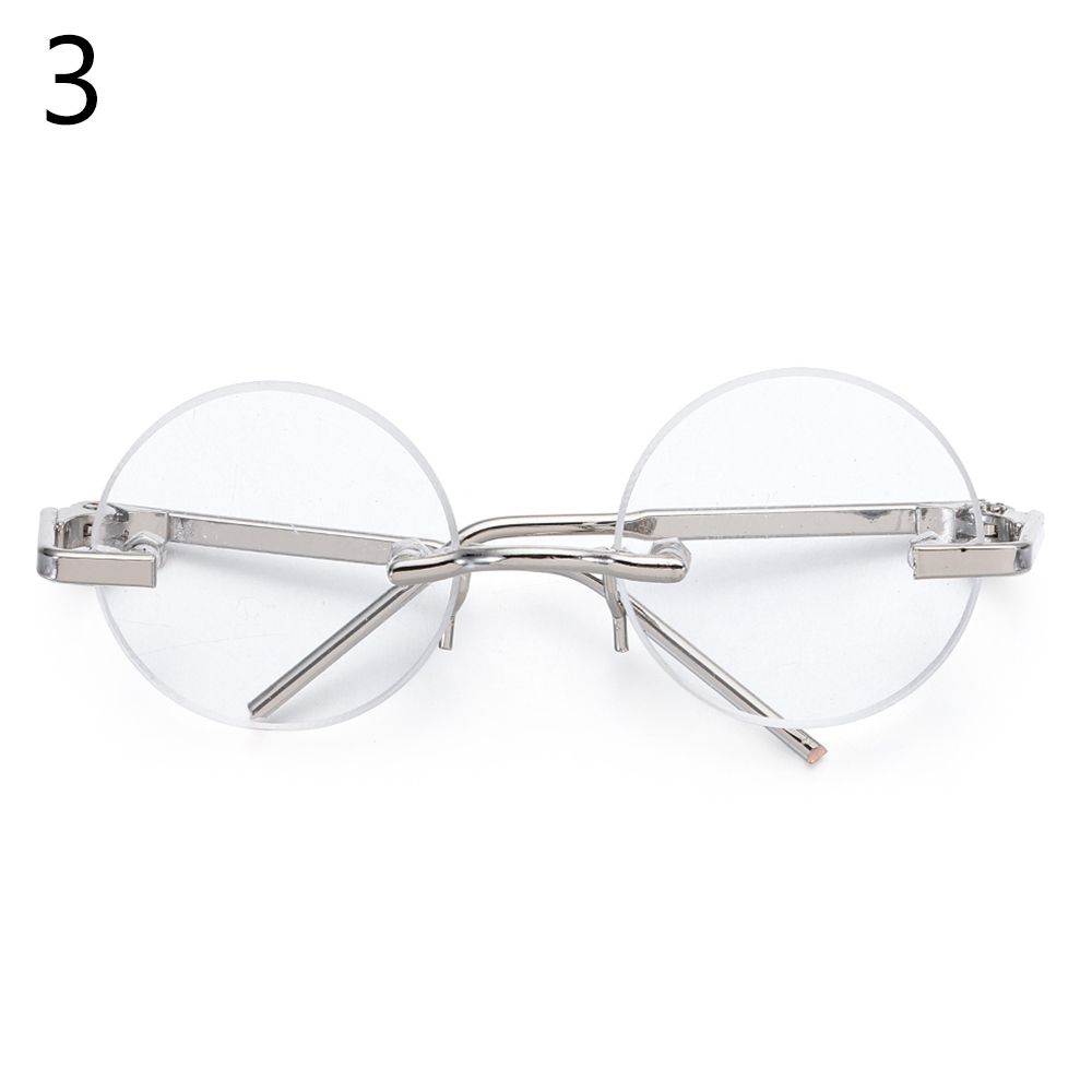 

Accessories Mini Plush Doll For 1/4 Dolls Plush Doll Eyeglasses Glasses Clothes Cute Round Frame 3