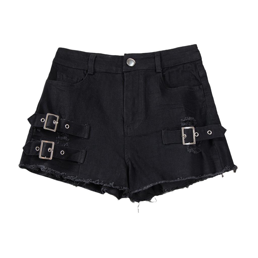 High Waist Sexy Hole Stretch Plus Size Casual Denim Shorts