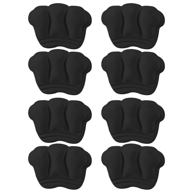 4Pairs Anti Blisters High Heel Protectors Adhesive Shoe Inserts Pad Sponge Cushioned Heel Grip For Leather Shoe Sneakers