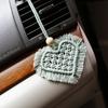 Rearview Mirror Hangings Accessories of Heart-Shaped Car Hangings Ornament Cute Car Accessories for Teens Women