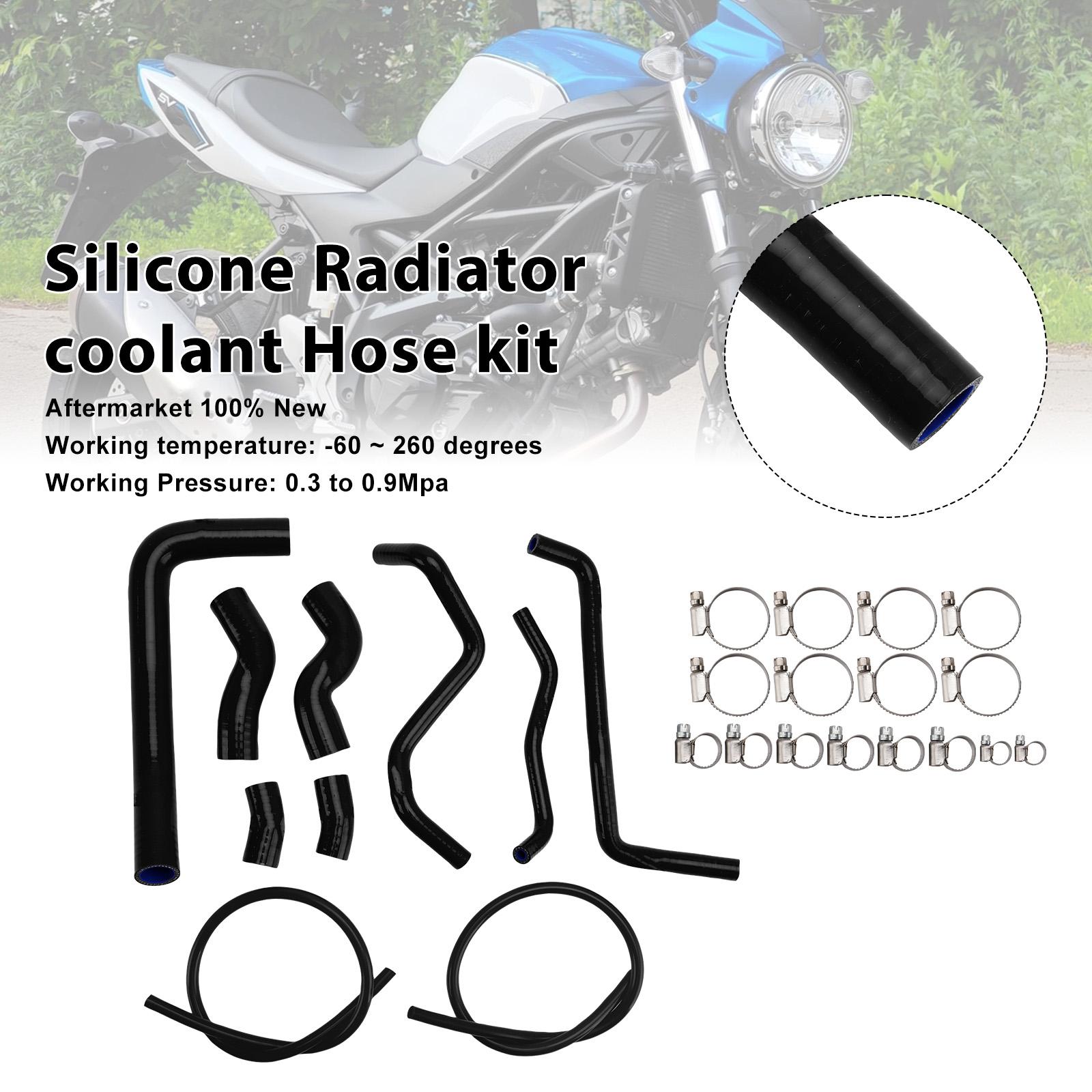 

Silicone Radiator coolant Hose Fit For Suzuki SV 650 SV650 2016-2025 Black