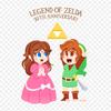 Cartoon The Legend Of Ocarina Of Time Princess Iron on Heat Transfer Printing Vinyl Patches Sticker for Clothes DIY Appliques Washable Patches