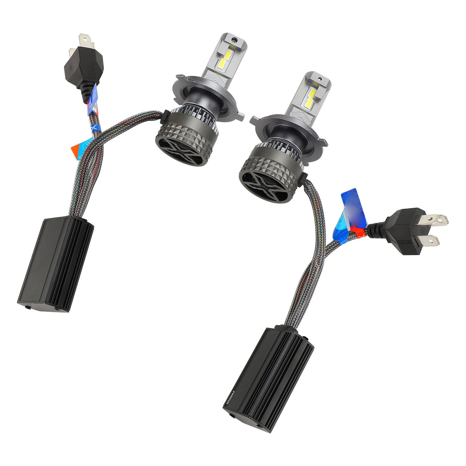 

2 шт. светодиодные лампы для фар сверхъяркие IP68 водонепроницаемые 6500K белые 20000LM автомобильные светодиодные лампы DC920В Н4