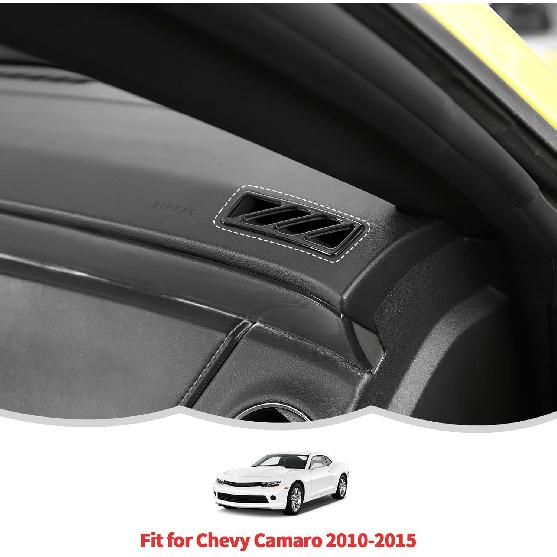 RT-TCZ A Pillar Dashboard Air Conditioner Outlet Vent Trim Cover Decoration Interior Accessories for Chevy Camaro 2010-2015,Black