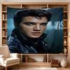 Elvis Presley Guitar Performance Large Size Wall Tapestry, Room Aesthetic Decor for Living Room Party Background,Perfect Gift