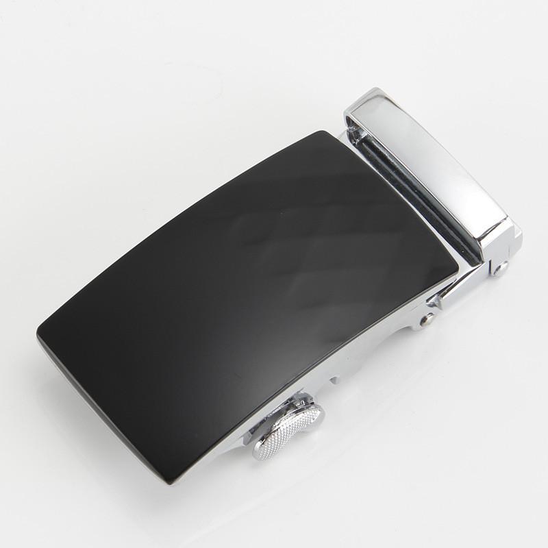 Mens Fashionable 35cm Automatic Buckle Waist Belt Durable Metal Design For Business Casual Or