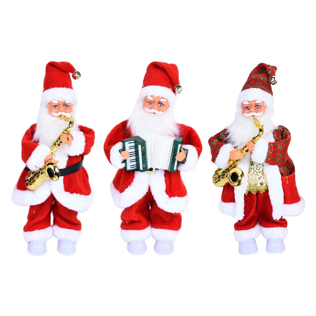 Santa Claus Toy Electric Holiday Atmosphere Gift Decoration Wiggle Toy Ornament Twerking Santa Claus for Christmas Kids Children