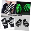1 Pair Of Fluorescent Gloves Glow In The Dark Gloves Party Luminous Gloves Luminous Gloves Elastic