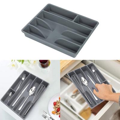 Storage Box Separation Finishing Cabinet Tray Insert Tidy Storage Box Kitchen Drawer Organizer Cutlery Organizer