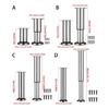 Adjustable Round Furniture Feet 15cm  Steel  Heavy Duty 250kg Sofa Legs for Table Cabinet Bed