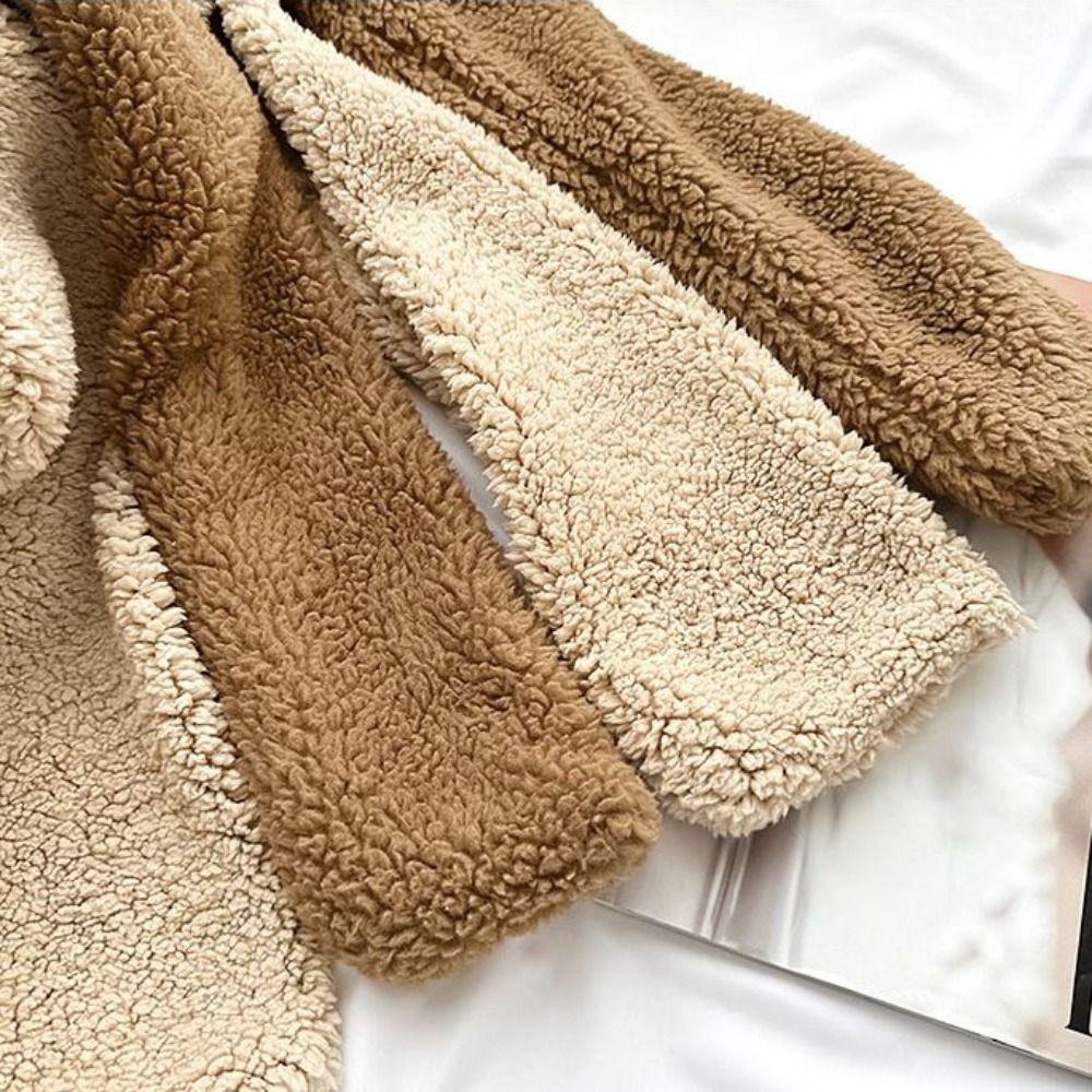 3 in 1 Bear Ear Plush Beanie Thickened Fleece Scarves Hat Unique Plush Scarf Hat Gloves Girl