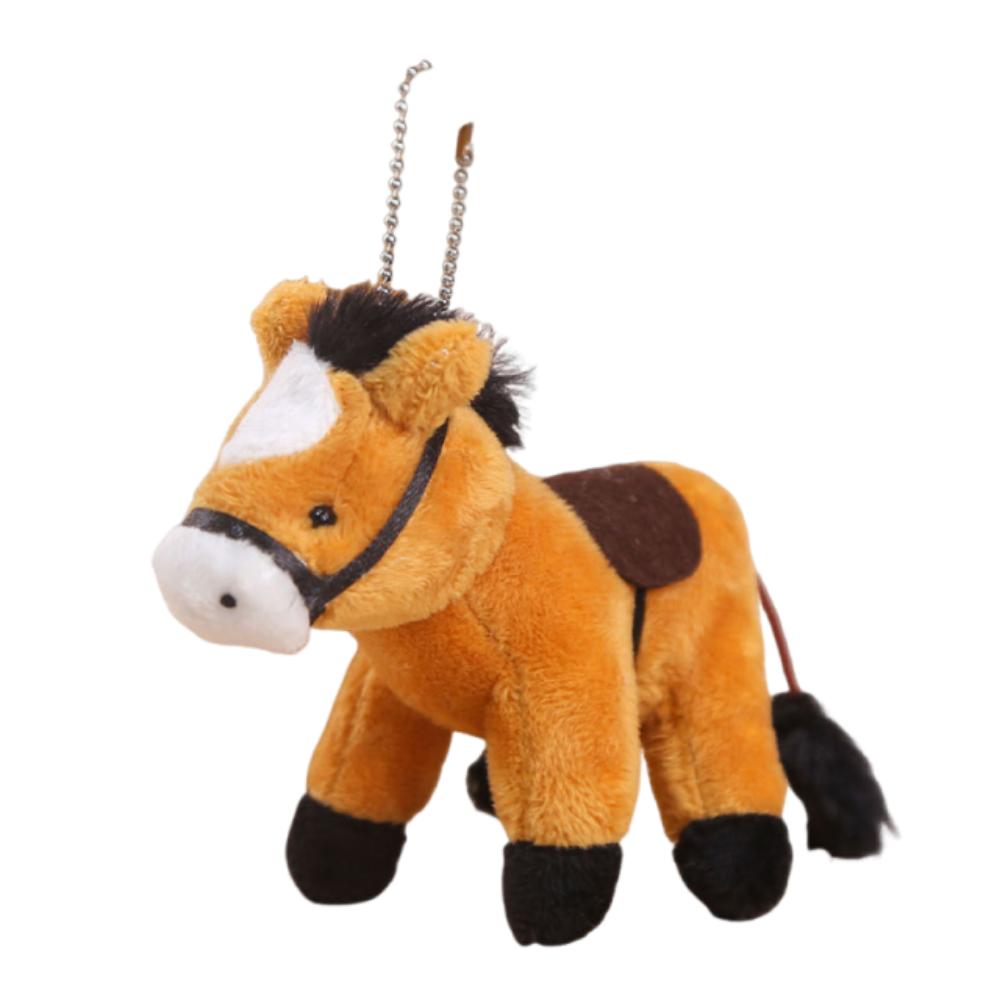 Pendant Stuffed Animal Horse 12cm Plush Horse Cute Bag Charm  Charm