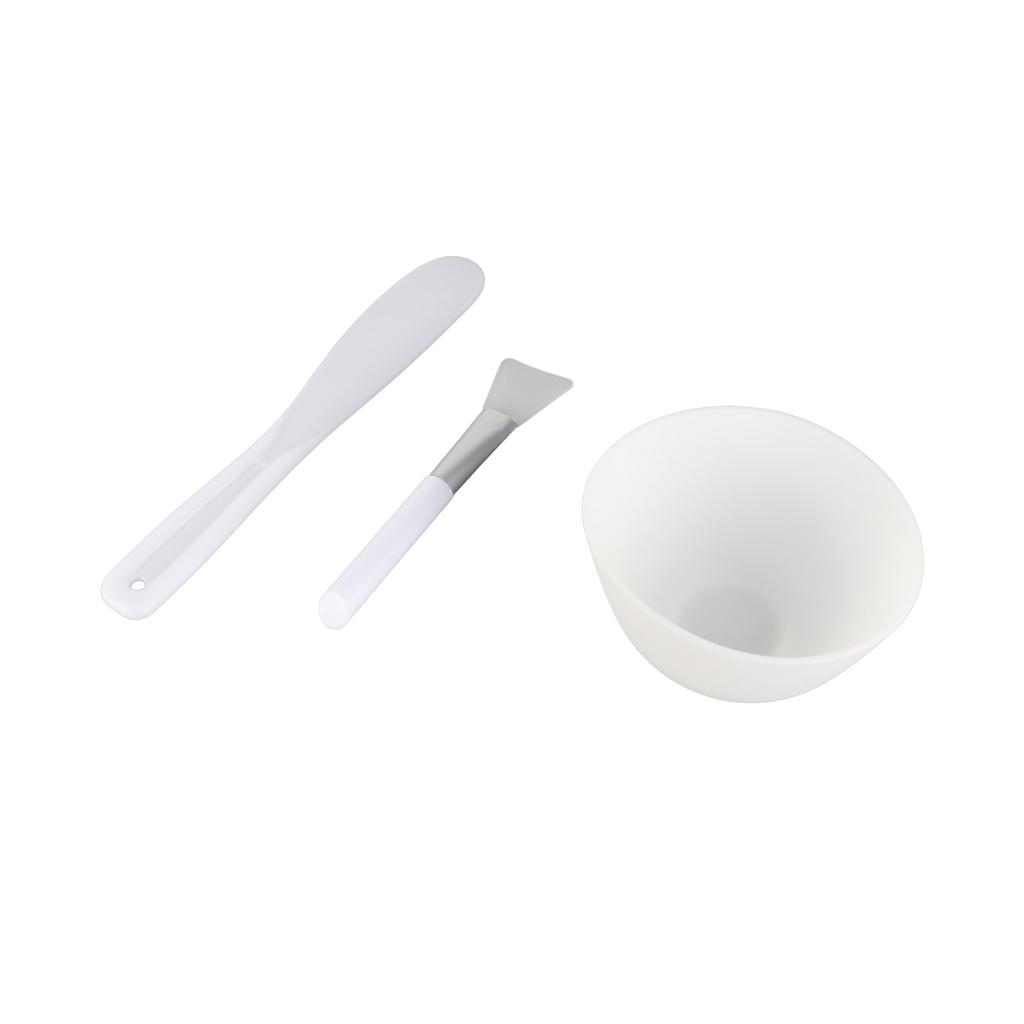 3pcs DIY Mask Tool Set Silicone Mask Bowl Mask Brush Spatula Set DIY Mask Mixing Tool Sets