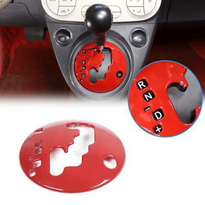 Red ABS Center Console Gear Shift Display Trim Cover For Fiat 500 2011-23