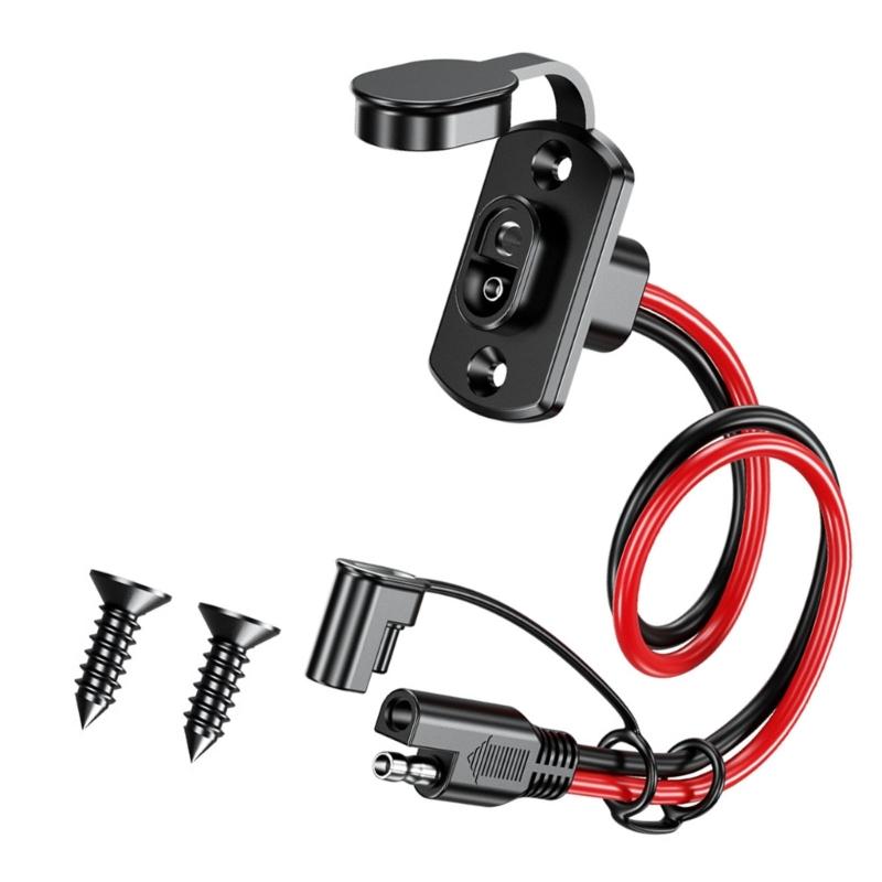 30cm 12AWG SAE Extension Wire Quick Disconnects Male to Female Socket Cable For Easy Carry Power Systems Maintenance