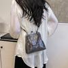 Retro personalized shell messenger bag new fashion shoulder bag women's casual simple texture hand bag