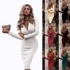 Neck Women V Long Sleeve Bodycon Sexy Dress Ladies Casual Evening Clubwear Party