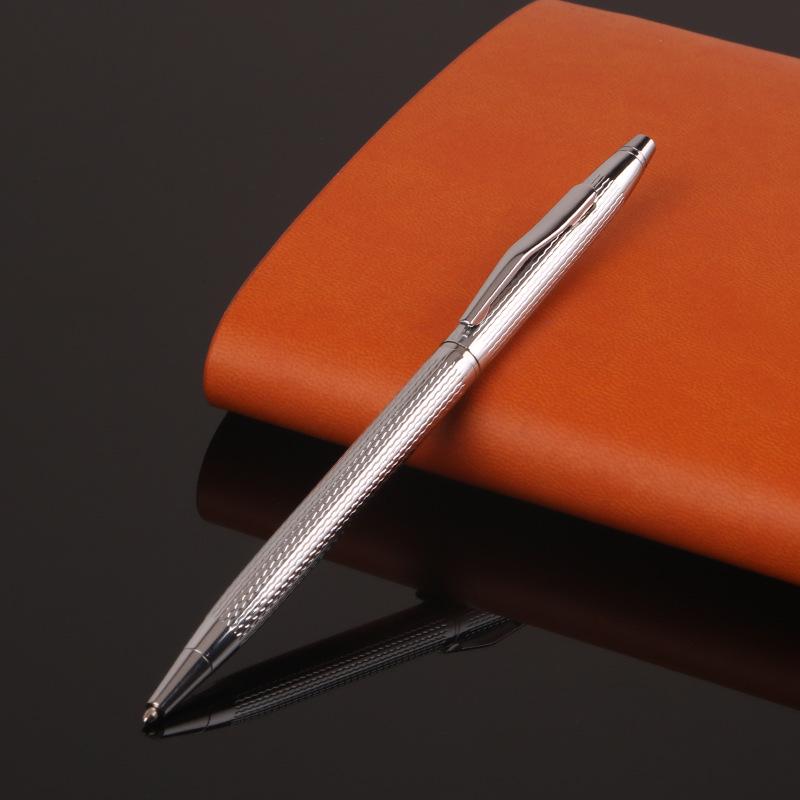 Ballpoint Pen Signature Pen Student Stationery Office Pen Brushed Wavy Metal Ballpoint Pen Cola Pen Oil Pen Creative Advertising Gift Pen