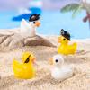 40/20 Stück Mini Harz Piratenenten Kleine Enten Miniaturfiguren Großhandel Kleine Enten Anhänger Für Party, DIY Mikro-Landschaftsdekorationen