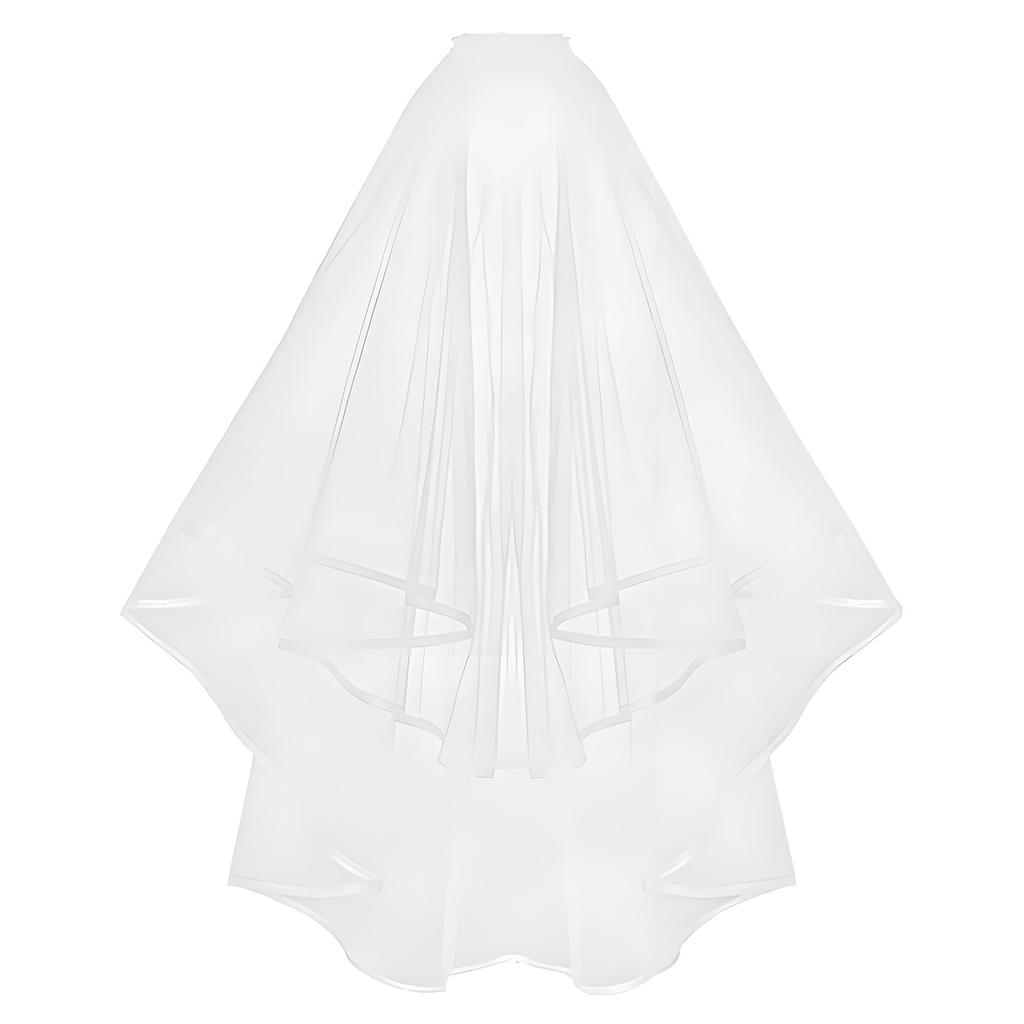 2026 Fashion Bride Bachelor Party, Bride Pearl Crystal Shoulder Strap Veil Headband Ribbon