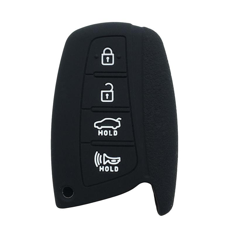 Remote Silicone Car Key Holder Shell Fob For Hyundai Grand Santa Fe Genesis Grandeur HG Ix45 Elantra Accent Key Cover Control