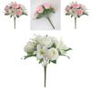 Rose Flower Bouquet Artificial Silk Wedding Decor Gift For Bridesmaids