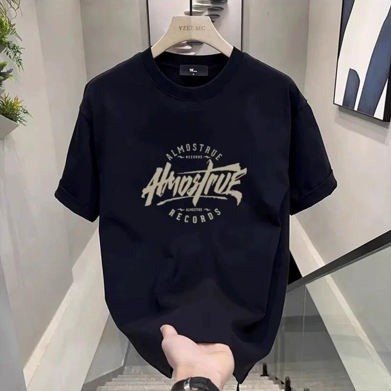 

Unisexs Cotton Tshirts Black 5XL T Shirt for Unisex Casual Summer Wear Fashion Letter Print White Tee Shirts Unisex Clothing 4XL