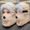 Winter Cycling Hat Thermal Thickened Cotton Multifunctional Ski Mask Men's Winter Warm Lined Lei Feng Hat Hat