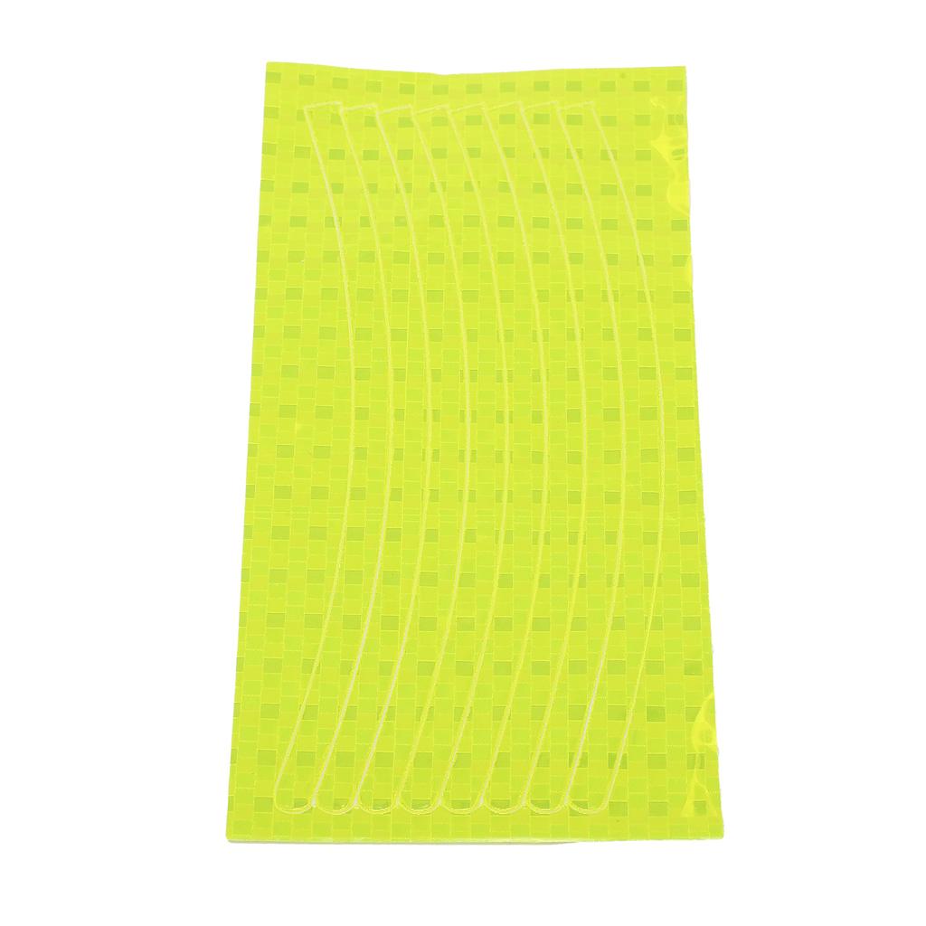 10pcs Reflective Wheel Stripe Decal Waterproof Adhesive Decals Night Reflective Decoration Stickers
