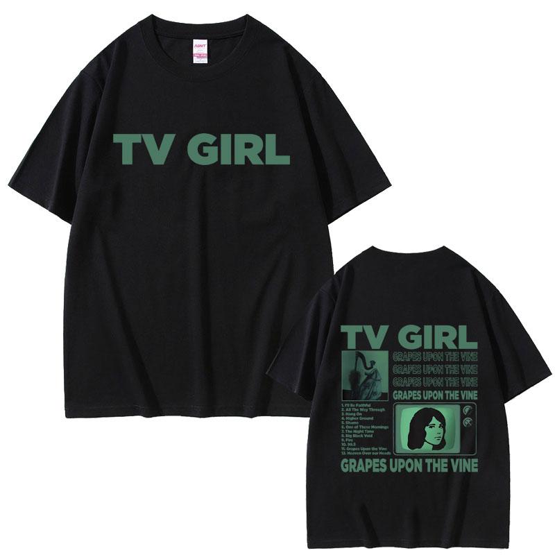 

TV Girl Grapes Upon The Vine Tshirt French Exit Lovers Rock T Shirts Who Really Cares Oversized Crewneck Tshirt Male Cool Tee... 5XL різнокольоровий