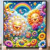 Flowers and The Moon Full 5D DIY Pearl Gem Art Diamond Painting Kits for Adults/Beginners Gift Idea Home Decor 11.81x11.81in