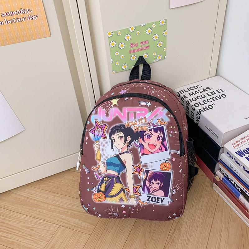 Kpop Korean Version Of Children'S Backpack Kindergarten Schoolbag Witch Hunter Group Cartoon Cute Boys And Girls Backpack