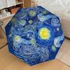 1pc Starry Night Automatic Folding Umbrella, Heavy-Duty 8-Rib Construction, Perfect for Everyday Yy251114121
