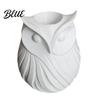 Frosted Texture Pen 1 Flower Printed Holder Owl Holder 3D 2 in Vase Decorative Desk Organizer Cute Plastic Makeup