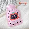 Portable Cartoon Flocked Mini Hot Water Bottle