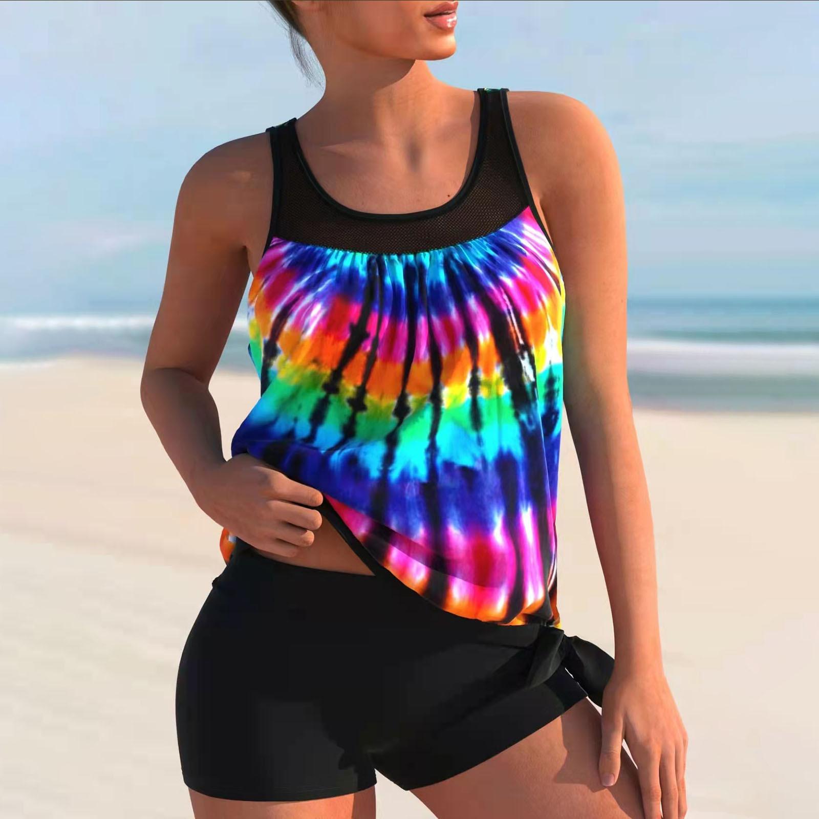 

Женское сексуальное модное бикини с подушечками на груди без стального бюстгальтера, купальник M разноцветный