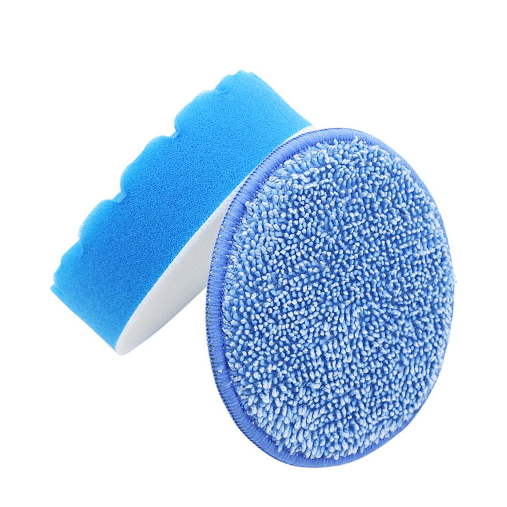 Electric Cleaning Brush Head Accessories 4inch 4PCS Flocking Hexagonal Sponge Polishing Pad Sponge Wheel Polishing Disc Scouring
