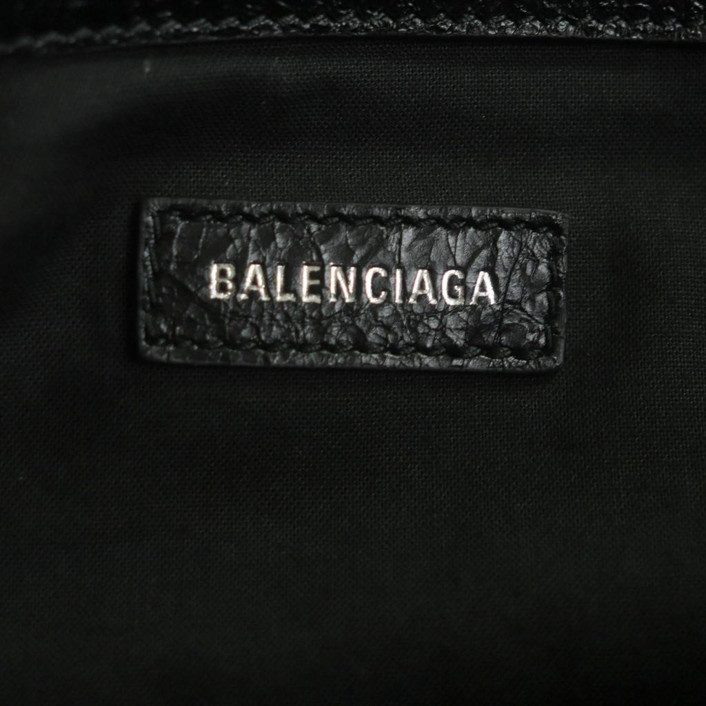 Great BALENCIAGA Tote Bag Super Busy black leather mens 785296 Used