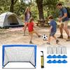 Two Way Collapsible Football Net Including Storage Bag And Practice Equipment For Sports Enthusiasts