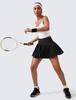 CRZ YOGA Tennis with Inner High Size M Skirt/Golf Skirt, Pleated, Shorts, A-Line, Waist, Pockets, Tennis/Golf Wear, Black,